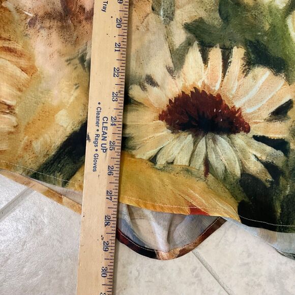 Suzanne Betro 3X simi Sheer Floral Romantic Blouse Fall spring keyhole pop over - Picture 7 of 11